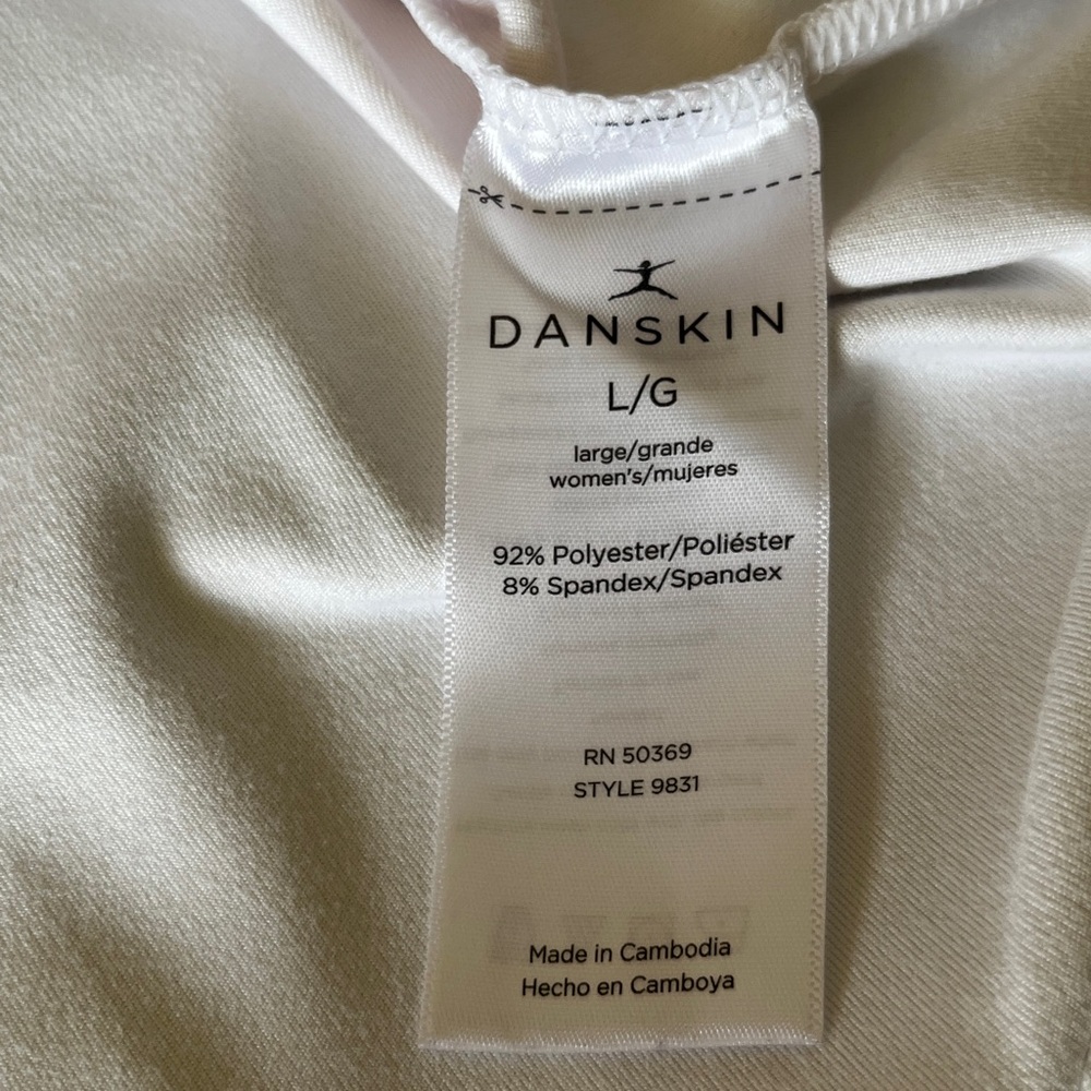 Danskin Women's Tank Tops - White and Aqua Bundle Size Large - Picture 6 of 8